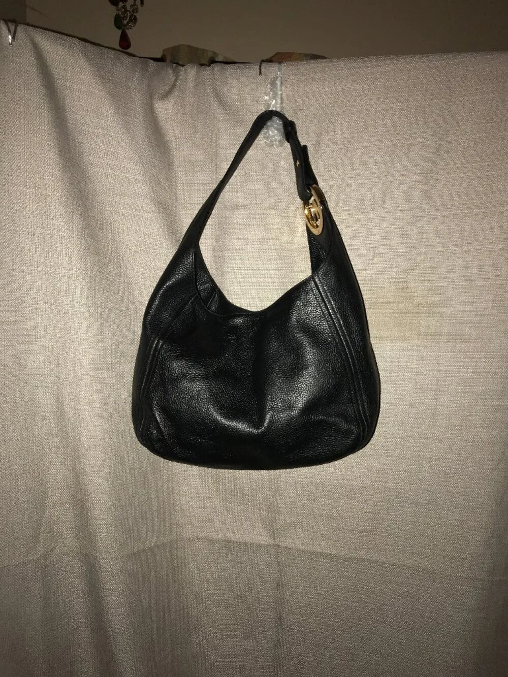 Michael Kors Large Fulton Leather Hobo Bag